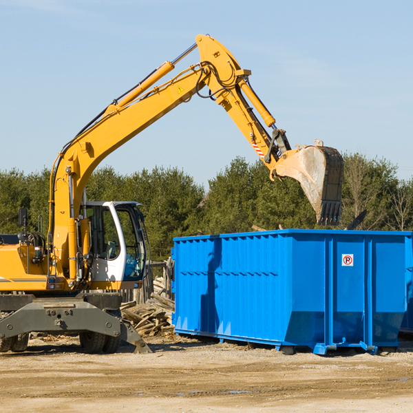 how many times can i have a residential dumpster rental emptied in Williamston MI